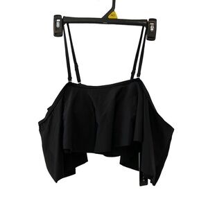Tempt Me women's size Medium off the shoulder Black swimsuit/halter top